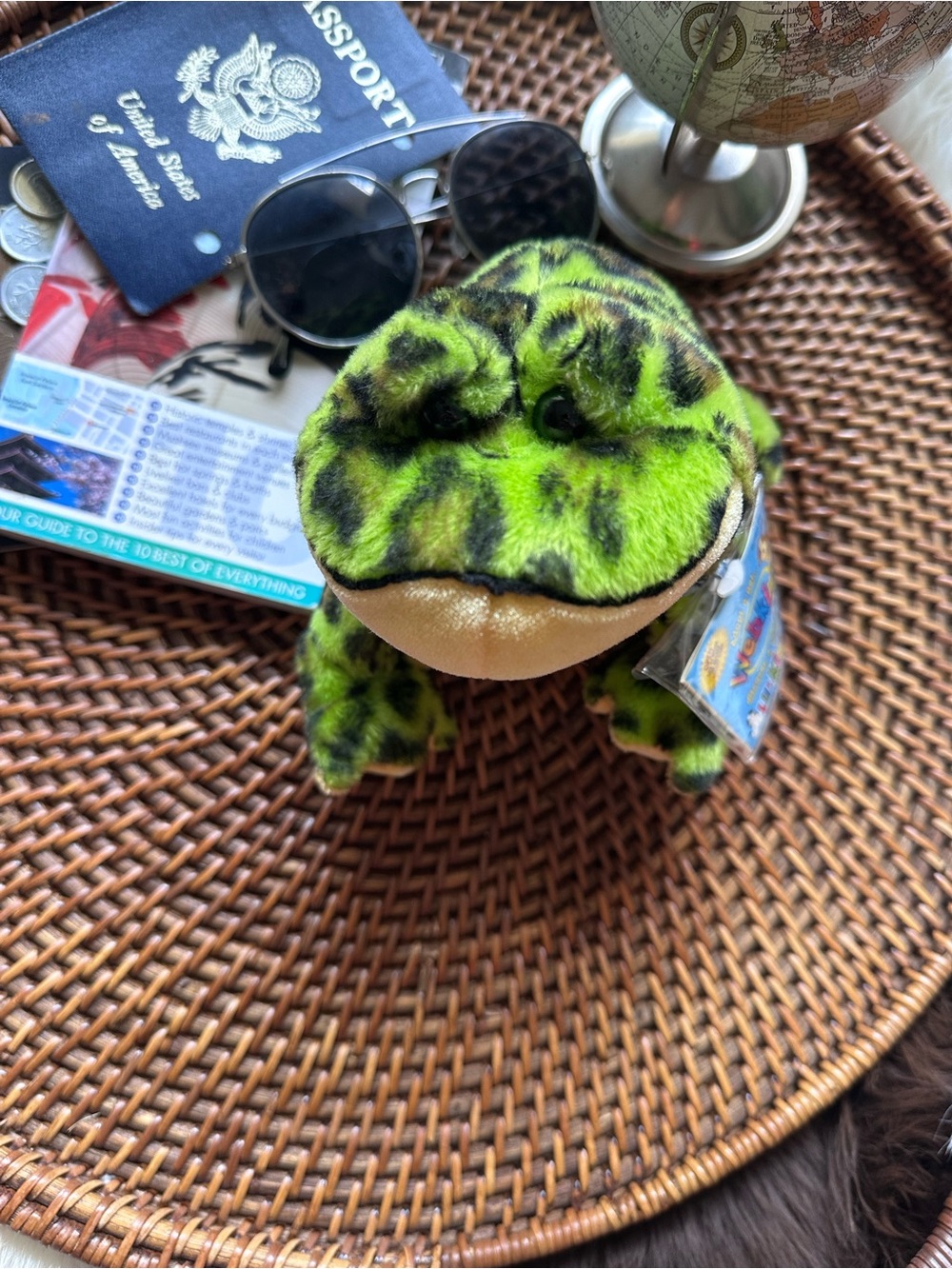 GANZ Webkinz Lil Kinz Bullfrog Plush Green Frog Stuffed Toy with Tags